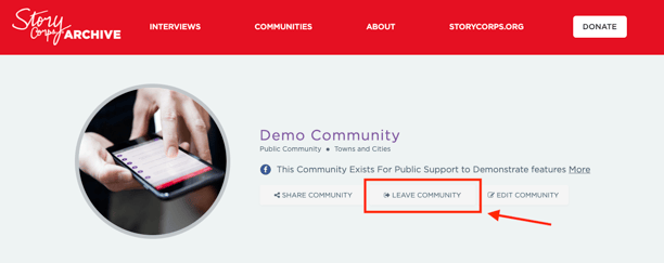 Leave Community via OA